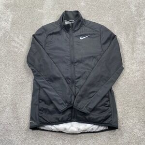 Nike Running AeroLayer Jacket Womens Medium Black Full Zip Insulated Performance
